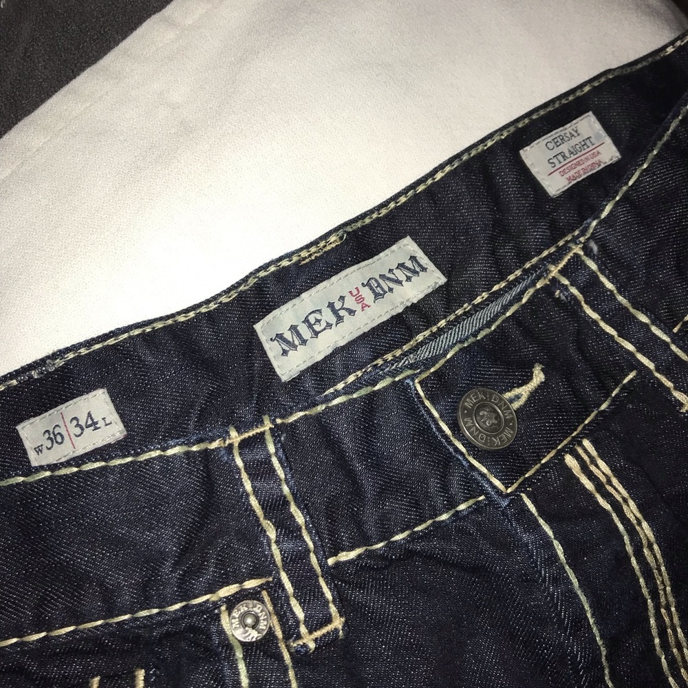 SOLD ✨MEK DNM Distressed Jeans Denim - Picture 4 of 8